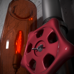 Предметная визуализация. Бра в стиле стимпанк.