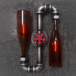 Предметная визуализация. Бра в стиле стимпанк.