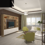 Квартира для молодой семьи. Гостиная