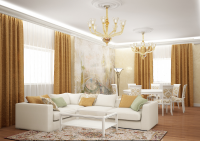 Коттедж на Цимлянском. Гостиная