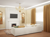 Коттедж на Цимлянском. Гостиная