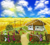 "Украина", рисунок на планшете