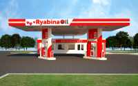 Визуализация АЗС "Ryabina oil"