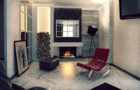 Визуализация гостиной 2