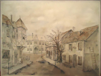 Акварель "Мястэчка"