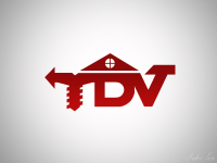 Вариант логотипа строительного магазина "TDV"