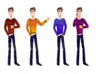 2д персонажи. Вектор