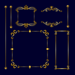 Векторные винтажные рамки
