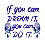 Леттеринг с вручную нарисованными ловцами снов