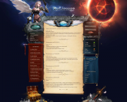 Отрисовка сайта для игры Lineage