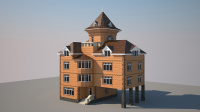 3D модель коттеджа