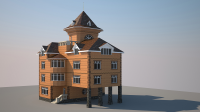 3D модель коттеджа
