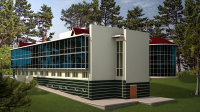 3D визуализация экстерьера гостиницы