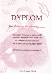 Диплом Конкурса чтецов им. Адама Мицкевича (1-е место, 2008г.)