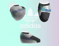 Adidas shoes concept and illustration