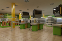 Визуализация интерьера магазина