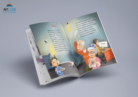 Иллюстрация к детской книжке "Коза по имени Гроза" (стихи)