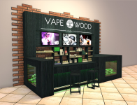 торговый островок-стойка