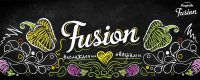Иллюстрация "Fusion" на фасад овощного бара "Bonduelle"