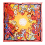 Платок "Зеркальный город Осень"