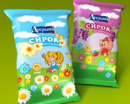 Упаковка творожного десерта «Добрыня»