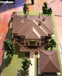 Макет особняка. М1:75. Материал: ПВХ. 30 000 руб.