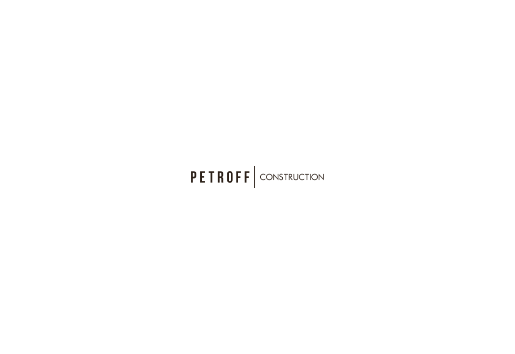 Логотип для строительной компании PETROFF CONSTRUCTION