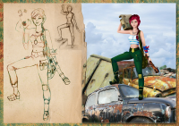 4) Девушка-ремонтник – final fantasy