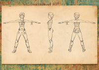 3) Девушка-ремонтник – развёртка