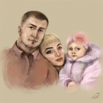 Семейный портрет на заказ