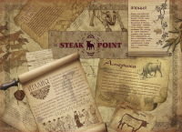 подставка под горячее. ресторан "Steak Point"