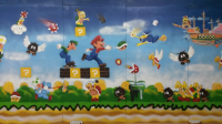Роспись стены Super Mario