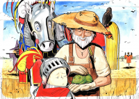 Иллюстрация для детской книги "Красный Рыцарь"