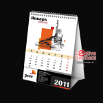 Настольный календарь для компании PWC