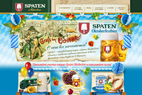 SPATEN промо-сайт пива