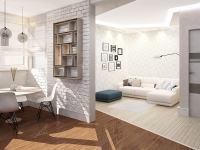 Гостиная ,Объект в г. Краснознаменск