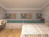 Фрагмент комнаты для подростка 15 кв.м