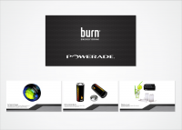 Презентация сувенирной продукции "Burn" и "Powerade"
