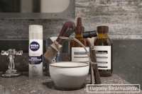 Close-up бритвенных приборов. LOFT