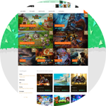 Front-end разработка сайта online игр