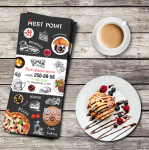 Буклет доставки для сети ресторанов "Meet Point"