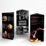 Барное меню для сети ресторанов "Темпл Бар"