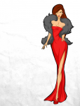 ladie in Red