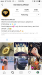 Страница Инстаграм социальной сети Richstone