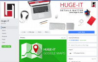 Страница Facebook  компании Huge-IT