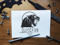 Логотип для игровой команды Burst Five