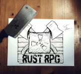 Логотип для игрового проекта RUST PRG