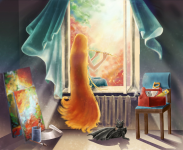 Иллюстрация по мотивам книг Д. Емца "Мефодий Буслаев"