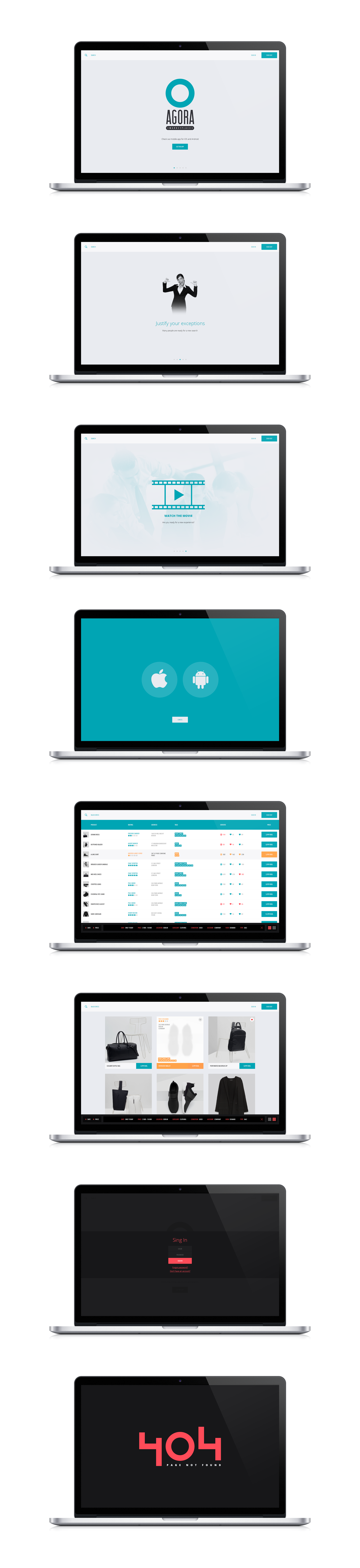 Веб-сайт Agora Marketplace