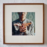 Ася с букетом из куриных лапок, С-Пб, 2009